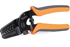 IWISS iCrimp IWS-2820M Outils de sertissage miniatures, Pince à sertir avec fonction Open Barrel, Pince à sertir avec bornes et connecteurs 0,08-0,5 mm² JAM, Molex, Tyco, JST
