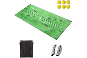 BBHKKL Upgrade Tapis D'entraînement de Golf 30 X 60 cm, Portable Hitting Swing Training Mat, Analyse de la Trajectoire du Swing et de la Posture de Frappe Correcte, Tapis de Practice