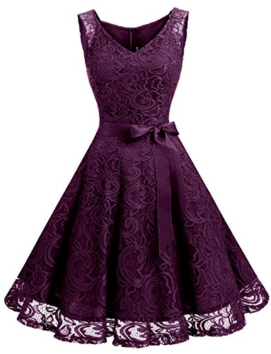 Dressystar Women Short Floral Lace Bridesmaid Dress Cocktail Party Dress |  Desertcart Aruba