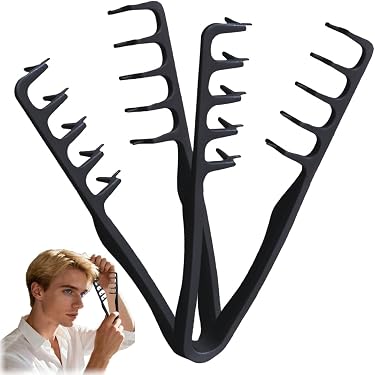 Cerchietto Zig Zag 4 Pezzi, con Pettine Elastico Circolare