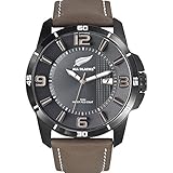 All Blacks Herrenuhr Analog Quarz mit Lederarmband – 680234