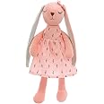 NyaSaa 35cm Cute Rabbit Plush Toy,Pink Bunny Soft Stuffed Plush Toy,Long Eared Rabbit Animal Toy,Sleeping Mate Stuffed Plush for Children,Girls,Boys,Holiday Warm Gifts