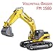 Produktbild Fm-electrics FM1580 | Ferngesteuerter Vollmetall Die Cast Kettenbagger 2 Akkus mit voller Funktion, Bagger mit Fernsteuerung, ferngesteuert mit Akku und Ladegerät Huina 1580
