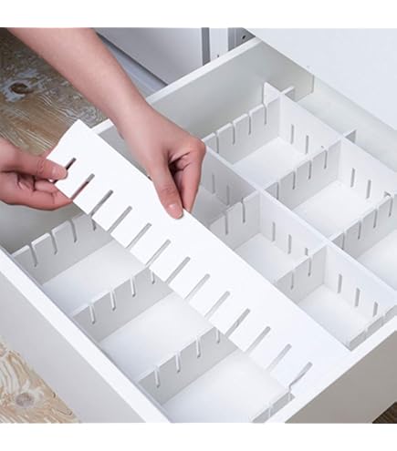 RAPTUROUS Lot De 4 Séparateurs De Tiroir Profonds Réglables – 15