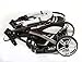 3-in-1 Travel System with Baby Pram, Car Seat, Pushchair & Accessories, Black & White