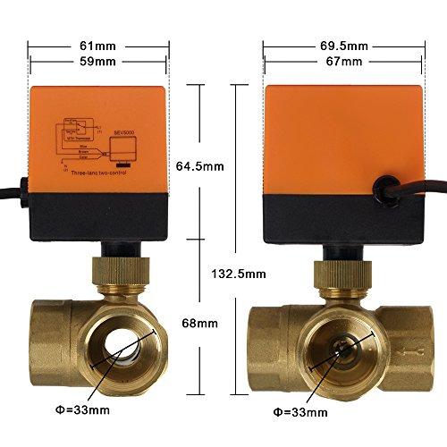 SPEED 2/3 Wage DN20/DN25 Zonenventil Kugelventil Absperrhahn AC 230V DN25 3 Wage - 4