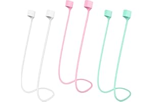 SEMINER Magnetyczne paski zapobiegające zgubieniu, sportowy pasek na słuchawki, miękki silikonowy pasek zapobiegający zgubieniu, kompatybilny z AirPods 3/2/1