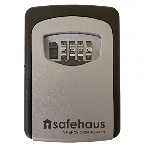 Safehaus KS102G Caja fuerte de seguridad para llaves resistente al agua con llavero con combinaci  n 