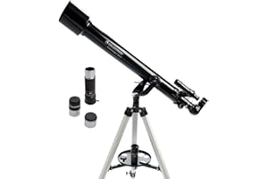 Celestron 21041 PowerSeeker 60AZ Refractor Telescope, Black