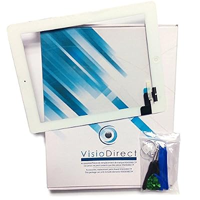 Visiodirect Vitre ecran tactile pour iPad Air 2 blanc + outils - Visiodirect -
