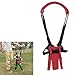 New 8-16 Months Baby Toddler Fully Adjustable Pure Cotton Learning Security Harness Walk Learning Assistant Open Crotch Basket Belt Step Walkings Wings Aid Up to 35 Kg (Red)