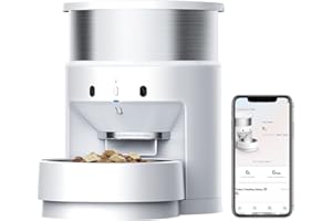 PETKIT Planetary Automatyczny Automat do Karmy, Automatyczna Miska Obrotowa, Programowalna Kontrola Porcji 5-200 g na Posiłek, 20 s Voice Recorder Inteligentny Dozownik Karmy dla Psów, Kotów – 3 l