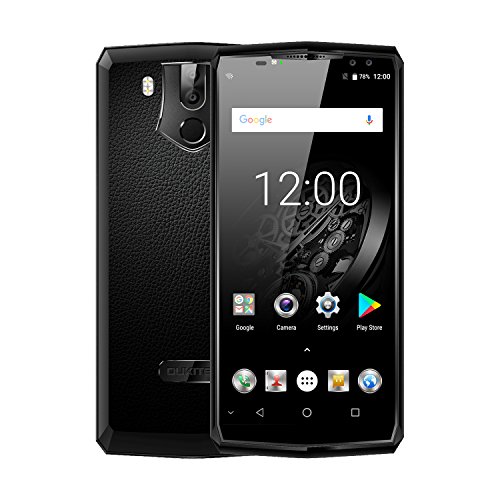 OUKITEL K10 Smartphone 4G Android 7,1 OS, 6 Pollici(18:9) Schermo Telefoni, 13MP + 8MP Anteriore, 21MP + 8MP Posteriore Fotocamera 11000mAh Cellulari, Processore Octa-core da 2,0 GHz Telefonia Mobile con 6GB RAM + 64GB ROM, Doppio SIM, Impronta Digitale Posteriore - Nero