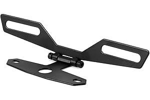 KEENSO Motorcycle Plate Holder, Adjustable Tail Tidy Motorcycle Number Plate Bracket Side License Plate Holder for Motorcycle ATV