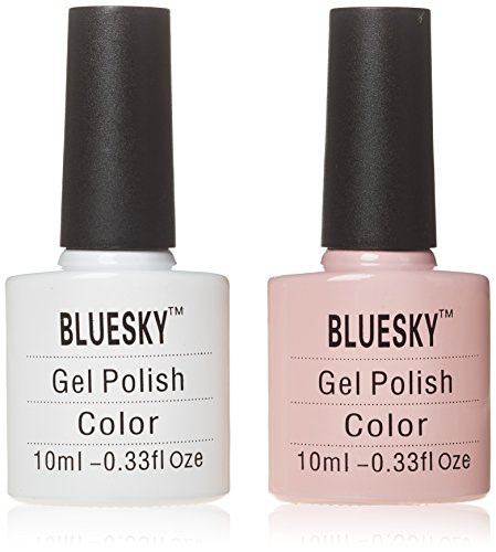 Bluesky UV LED Gel auflösbarer Nagellack - french manicure, 1er Pack (1 x 10 ml)