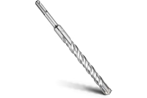 MOXPIFY SDS Plus Foret à béton 18 x 210 mm, avec 4 taillants en carbure et double vis, pour béton, pierre, pierre naturelle