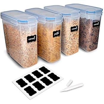 Vtopmart 4L Große Vorratsdosen Set,Müsli Schüttdose & Frischhaltedosen