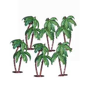 Asian Hobby Crafts Artificial Mini Tree for 3-D Models, Project Making, Hobby Crafts, Bird Houses, Toys (6 Pieces, 4-inch)