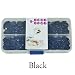 Seawhisper Starter Pack of 50 Complete Snaps/T5 Plastic Snap Fasteners Sets for Sewing Cloth Diaper/Bibs/Unpaper Towels/Nappies/Buttons/Mama Pads - A49 Black