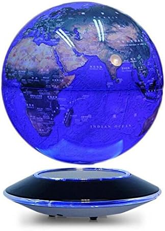 Magnetic Levitation 8" Rotating Ball Anti Gravity LED Illuminated World Map Earth for Desktop Office Home Decor Kids Education -（ Colorful rotation ）