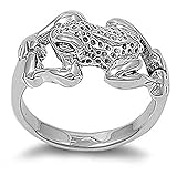 Pequeños Tesoros - Anillo de Mujer de Plata de Ley - ''Rana''