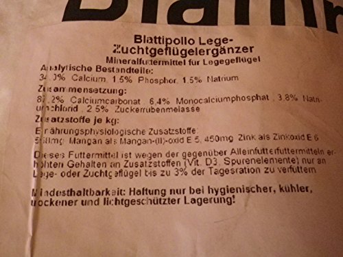 Blattipollo Mineralfutter Geflügel Lege +Zuchtgeflügelergänzer 25 kg Sack - 2