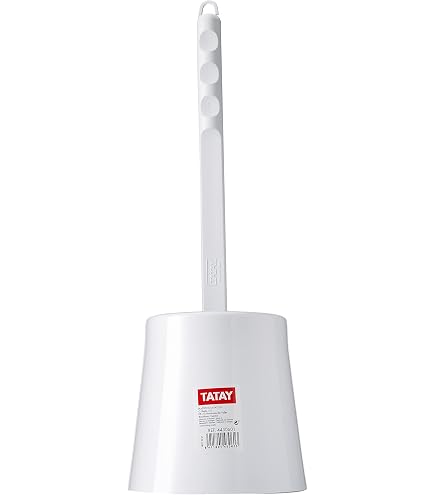 Spazzolone Per WC Zeller 18304 – Design Finto Sasso In Poliresina – 41 Cm – Testina Intercambiabile