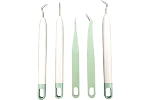 BEASERT Weeding Tools for Vinyl, Basic Tools Set Weeder Tweezers Crafting Basic Accessories Set Kit for Cricut Silhouette, Mint