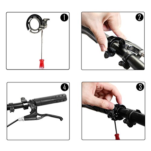 SEEU Fahrradklingel Fahrrad Q-Glocke für Radfahren, 6 Farben, 2 Größe - 6