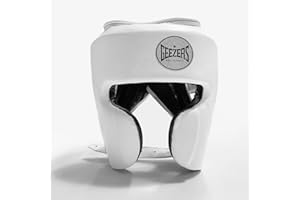 Geezers Boxing Elite Pro 2.0 Sparring Cheek head-guard, Ultra-durable Leather Material, layered padding protection Headguard for Boxing, MMA & Martial Arts, Men and women’s