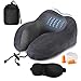 Produktbild Reise Nackenkissen , otumixx Schlafen Memory Foam U Geformte Reisekissen Ergonomisches Orthopädisches Nackenstützkissen mit Schlafbrille & Ohrenstöpsel für Büro und Haus, Reisen im Auto Flugzeug Zug
