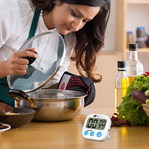 EC Technology digitale Küchenuhr/ Timer, Digital Timer mit großem Bildschirm und Magnet für die Küche zum Kochen, Backen, Spiele, Sport und Büro - 2