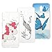 Price comparison product image 3x Case OnePlus 6, Beaulife Cover TPU Silicon Clear Lightweight Ultra-Thin Flexible Anti-Scratch Waterproof Creative Pattern Bumper Elastic Gel Protective Shell for OnePlus 6 - Butterfly, Unicorn, Feather