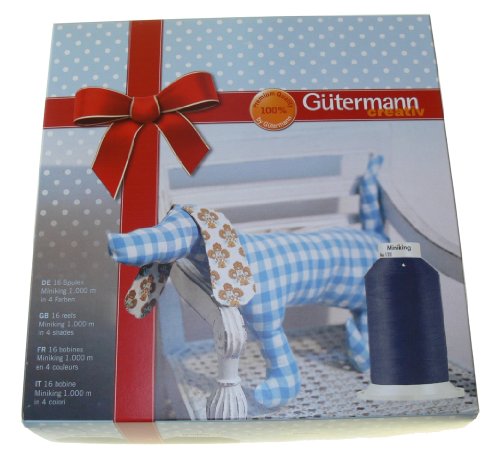 Gütermann 16x1000 Meter Universal Nähfaden 4 Farben a. 4 Spulen