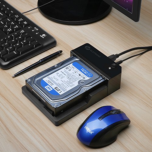 Eletrand 3.5″ USB 3.0 auf SATAIII Externes Festplattengehäuse für 3.5＆2.5-Zoll Desktop-PC HDD und SSD, Hochgeschwindigkeits 5 Gb/s, Unterstützung UASP (Schwarz) - 6
