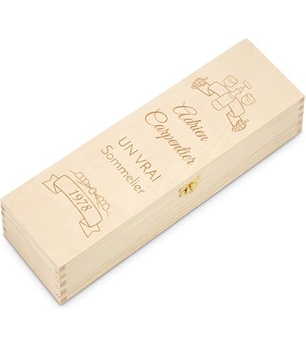 Maverton Boîte Caisse à Vin Personnalisée en Bois - Caisse en Bois de Pin avec Gravure - Coffret à Vin pour 2 Bouteilles - Cadeau Personnalisé - Coffret à Vin Cadeau Homme Maverton Boîte Caisse à Vin Personnalisée en Bois - Caisse en Bois de Pin avec Gravure - Coffret à Vin pour 2 Bouteilles - Cadeau Personnalisé - Coffret à Vin Cadeau Homme