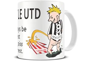SHAW T-SHIRTS Wee On The Rival's Shirt | Football Fan Rivalry Mugs | Great Funny Gift for a Football Supporter Present Coffee Tea Mug Cup (Newcastle Utd V Sunderland) WE18