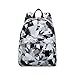 Produktbild Frauen Rucksack Mode Lässig Student Tasche,BlackAndWhite-14Inches