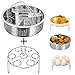 Produktbild Sofort-Topf-Zubehör, Dämpferkorb mit Ei-Dampfgarer-Regal, Trennwand, passend für Instant Pot 5,6,8 qt Schnellkochtopf, Edelstahl, Energieklasse A, 3 Stück