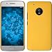 Produktbild PhoneNatic Case für Lenovo Moto Z2 Force Hülle Gelb gummiert Hard-Case für Moto Z2 Force