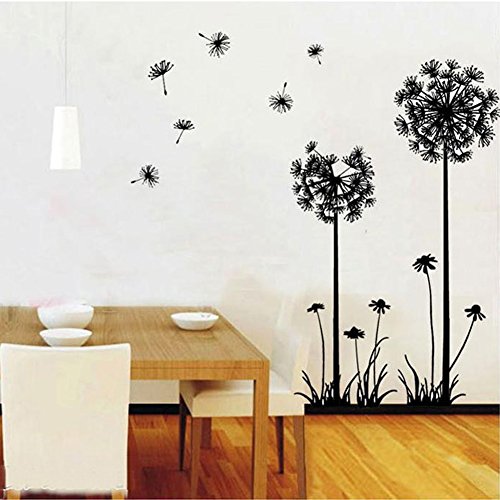 Dandelion In The Wind Huge Removable Vinyl Wall Sticker Mural Decal Art For Home Bedroom Decoration