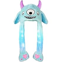 Einhorn Hut Mit Beweglichen Ohren - Niedlicher Plüsch Hut Für Damen