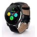 Produktbild careeach Herzfrequenz Monitor Smart Watch Bluetooth 4.0, Fitness Tracker Wasserdicht Sport Schrittzähler rund gebogen IPS Bildschirm Armbanduhr für iPone iPad Android Handy (schwarz)...