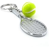 Solfera Metal Tenis Raketi ve Topu Şeklinde Anahtarlık KC130