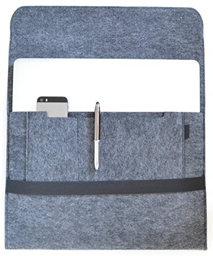 Filztasche Felt Sleeve Laptoptasche – passend für, Asus eePC, Samsung N10 und andere 10″, 10,2″ und 11″ Geräte in schwarz von OKCS® - 2
