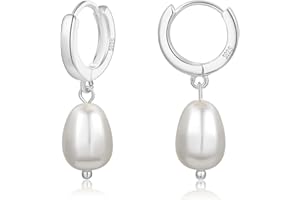 MOROTOLE Freshwater Cultured Pearl Earrings Pearl Earrings for Women Pearl Drop Earrings 14k Gold Plated Handpicked Freshwater Cultured Pearl Dangle Earrings