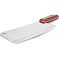 CEUTA 6 inch Stainless Steel Vegetable Meat Cleaver Chopping Knife Chef Chapad Multipurpose Use for Home Kitchen or Restaurant Wooden Handle.