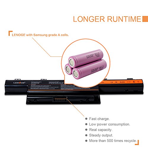 LENOGE Neue Laptop-Batterie (Mit Samsung Zellen) für Acer Aspire 4253 4551 4552 4738 4741 4750 4771 5560 7750G und Acer TravelMate 4740 4740G 5735 5735Z 5740 5740G und Gateway NV55C - 6