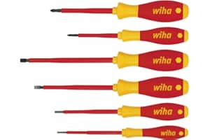 WIHA Juego de destornilladores SoftFinish® electric 320N SF K6 SATZ 6-tlg; Schlitz/PH