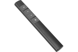 INDOTEAM Presentation Clicker Pointer | Wireless Presenter Remote Presentation Clickers | PowerPoint Computer Clicker for Presentations | Presenter Remote Laser Pointer for PowerPoint Presentations